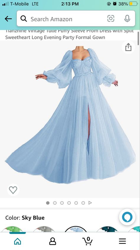 School Dance Dresses 8th Grade Long, Flowy Prom Dresses With Sleeves, Dance Dresses 8th Grade, Graduation Ball Dress, Baby Blue Prom Dresses, Flowy Prom Dresses, Malfoy Aesthetic, School Dance Dresses, Junior Prom