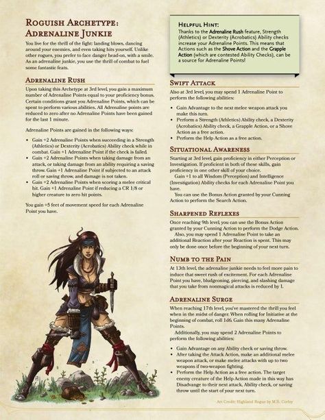 Rogue Subclasses 5e, Subclasses 5e, Dnd Generator, Dnd Languages, Dnd Madness, Dnd Rogue, Dnd Things, Dnd Homebrew, D D Classes