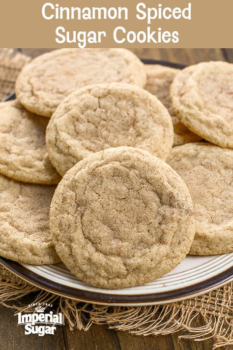 Cinnamon Sugar Cookies Recipe, Cookie Swap Recipes, Spice Sugar Cookies, Sugar Cookies With Sprinkles, Christmas Cookie Swap, Cinnamon Sugar Cookies, Pumpkin Sugar Cookies, Cinnamon Roll Cookies, Donut Muffins