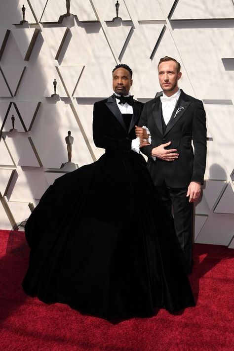 Tuxedo Gown, Oscars Fashion, Billy Porter, Oscars Red Carpet, Oscar Fashion, Asian Wedding Dress, White Bow Tie, Ball Skirt, Column Skirt