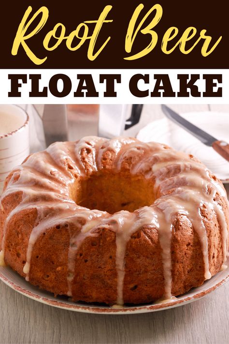 Rootbeer Cake Easy, Root Beer Float Cake Recipe, Root Beer Recipes Food, Good Humor Chocolate Crunch Cake, Root Beer Bundt Cake, Rootbeer Float Cake Recipes, Root Beer Cake Easy, Rootbeer Float Cake, Root Beer Desserts