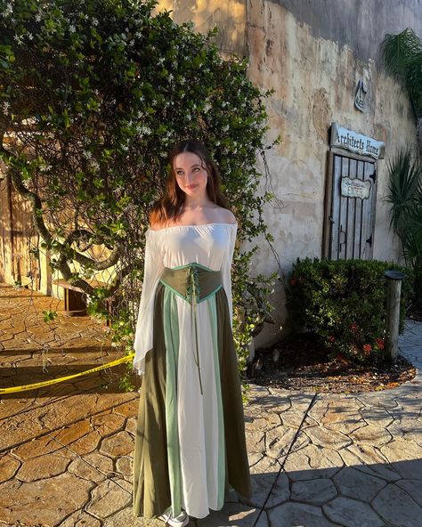 cottagecore fairycore peasant girl green sage fairy Green Sage, Peasant Dress, Sundress, One Shoulder Formal Dress, Off Shoulder Dress, Shoulder Dress, Off Shoulder, One Shoulder, Formal Dresses