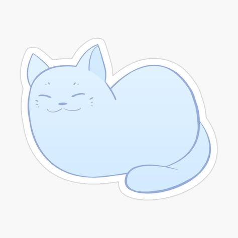 Get my art printed on awesome products. Support me at Redbubble #RBandME: https://www.redbubble.com/i/sticker/Pastel-Blue-Kitty-Sticker-by-elisevoir/40520678.EJUG5?asc=u Pastel Blue Stickers Aesthetic Printable, Blue Stickers Png, Blue Kawaii Stickers, Cute Aesthetic Stickers Pastel, Blue Printable Stickers, Pastel Blue Stickers, Blue Stickers Printable, Aesthetic Stickers Blue, Blue Stickers Aesthetic Printable