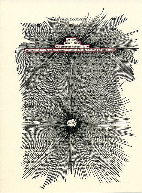 Blackout Poetry Art, Blackout Poetry, Altered Book Art, Poetry Art, Images And Words, Visual Poetry, Gcse Art, Text Art, Book Projects