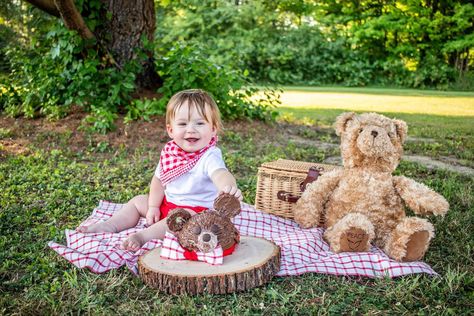 Teddy Bear Picnic Photo Shoot, Picnic Themed Photoshoot, Picnic Photoshoot, Bear Picnic, Big Teddy, Wallpaper Video, Teddy Bear Theme, Fall Birthday Parties, Baby Teddy Bear