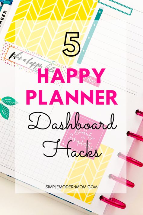 Happy Planner Dashboard, Dashboard Layout, Happy Planner Printables, Daily Schedules, Happy Planner Layout, Habit Tracking, Planner Tips, Printable Planner Pages, Happy Planner Stickers