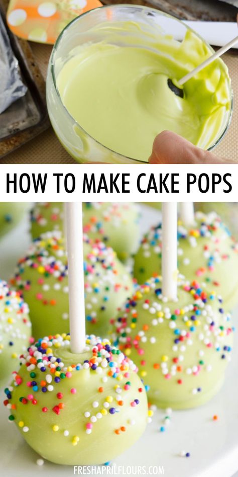 Cake Pops 101: A Guide To How to Make Cake Pops Diy Cakepop Holder, Tips For Cake Pops, Box Cake Pops Recipe, How To Decorate Cake Pops Tutorials, Dye Free Cake Pops, How To Make Cake Pops Easy Step By Step, Cake Pops Silicone Mold Recipe, How To Make Perfectly Round Cake Pops, Cake Pop Frosting Coating