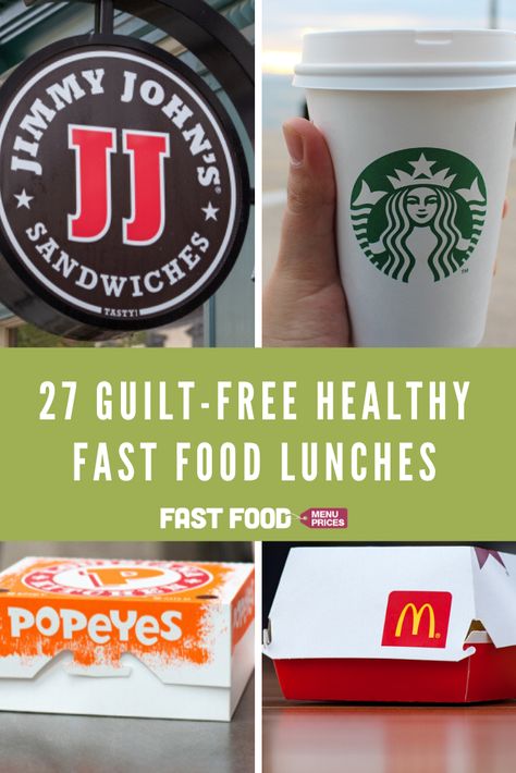 Healthy Fast Food Lunch, Fast Food Lunch, Healthy Fast Food Choices, High Protein Fast Food, Low Calorie Fast Food, Fast Food Salads, Fast Food Diet, Healthy Fast Food Options, Healthy Fast Food