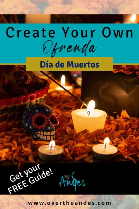 Día de Muertos Ofrenda - Make Your Own Make An Ofrenda, Dia De Los Muertos Ofrenda Ideas Diy, How To Make Your Own Ofrenda, How To Build An Ofrenda, Diy Day Of The Dead Altar, Dia De Los Muertos Alters Ideas, Day Of The Dead Traditions, How To Make An Ofrenda, Simple Ofrenda Ideas