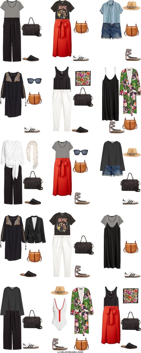 What to Wear in Sydney Australia Packing Light List Outfit Options 1-15 #packinglist #packinglight #travellight #travel #livelovesara European Travel Outfit, Travel Packing Outfits, Packing Travel, Quoi Porter, Travel Clothes Women, Travel Outfit Summer, Travel Australia, Mode Casual, Ranveer Singh