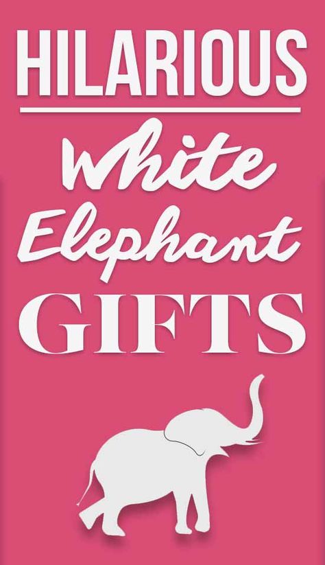 13 Hilarious Gag Gifts To Take Your White Elephant Party To The #NextLevel Check out these amazing gift ideas that will you the life of the party this holiday season! White Elephant Gift Exchange Ideas Funny, White Elephant Gag Gifts, Diy Gag Gifts, White Elephant Christmas, Gift Exchange Party, White Elephant Gift Exchange, Grab Bag Gifts, White Elephant Gift Ideas, Elephant Gift Ideas