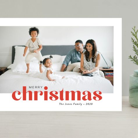 Bold Greeting Grand Holiday Cards by Susan Asbill | Minted Christmas Cards Photography, Modern Holiday Photo Cards, Christmas Card Pictures, Greeting Card Inspiration, Modern Christmas Cards, Xmas Photos, Family Christmas Cards, Holiday Design Card, Religious Christmas