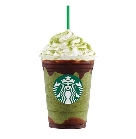 Starbucks Australia Double Chocolate Green Tea Frappuccino®........ Starbucks Green Tea Frappuccino® with milk chocolate sauce, java chips, and Green Tea matcha powder Starbucks Green Tea Frappuccino, Green Tea Frappuccino, Starbucks Calories, Starbucks Green Tea, Drinks From Around The World, Caramel Dessert, Mango Jelly, Dessert Homemade, Berry Yogurt