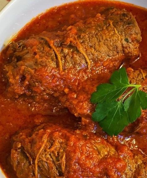 ITALIAN VEAL BRACIOLE (GRANDMA'S RECIPE) -  #Braciole #Grandmas #Italian #Recipe #Veal Veal Braciole Recipe, Italian Veal Recipes, Italian Braciole Recipe, Braciole Recipe Italian, Veal Cutlet Recipes, Veal Dishes, Stuffed Beef, Braciole Recipe, Veal Cutlet