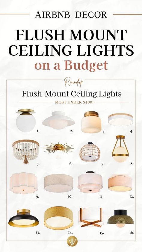 Sharing my top picks for chic flush mount ceiling lights for your Airbnb! These are Airbnb lighting solutions on a budget that will take your Airbnb room decor to the next level. Check out this Airbnb lighting roundup and choose your favorite lamps to decorate Airbnb. Great for Airbnb master bedroom lighting, vacation rental dining room lighting, and kitchen lighting – check out these affordable and stylish room decor ideas that will elevate your Airbnb design. Make Your Apartment Look Expensive, Drum Lights, Decorate Airbnb, Airbnb Room, Dining Room Essentials, Boho Style Room, Entryway Decorating, Stylish Room Decor, Airbnb Decor