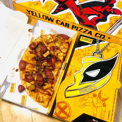 Marvel Fan! Are you here?! Try this New Meaty Mayhem from @yellowcabpizza Deadpool and Wolverine in limited edition boxes. Available in XL 15" Original Pizza and Half Moon in Meaty Mayhem Red & Yellow. This is until August 31 in all Yellow Cab Pizza Co. branches. So Hurry up, order now or you may visit Yellow Cab near you! #YellowCab #YellowCabPH #MeatyMayhem #Deadpool #Wolverine #DeadpoolXWolverine #Marvel #Queenlhove2024 #MommyRicaApproved Yellow Cab Pizza, Deadpool And Wolverine, Yellow Cabs, Deadpool Wolverine, August 31, Marvel Fan, Half Moon, Red Yellow, Deadpool