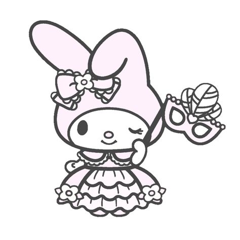 Los créditos son opcionales ( uso libre ) ♡ Printable My Melody, My Melody Coloring Pages, My Melody Coloring, Melody Coloring Pages, Hello Kitty Colouring Pages, Family Coloring Pages, Farm Animal Coloring Pages, Kitty Coloring, Hello Kitty Coloring