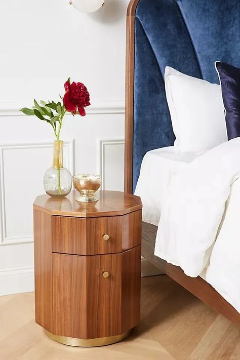 33 Best Bedside Tables and Nightstands (2021) | Architectural Digest Reclaimed Wood Side Table, Unique End Tables, Small Nightstand, Oak Side Table, Bedroom Table, Wooden Side Table, Furniture Side Tables, Bedside Tables Nightstands, Side Table Wood