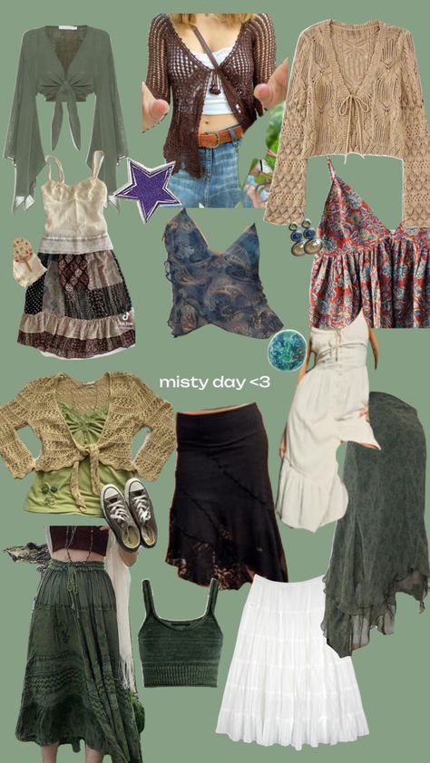 misty day Misty Day Outfits, Misty Day Aesthetic, Modesty Journey, Beachy Clothes, Childhood Food, Woodstock Hippies, Day Aesthetic, Earthy Outfits, Queen Fashion