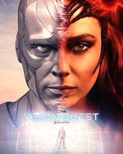 Agt Design (@agtdesign10) / Twitter Vision And Scarlet Witch, Concept Poster, Vision Quest, Superhero Batman, Fan Poster, Marvel Tv, Face Characters, Detective Comics, Comic Movies