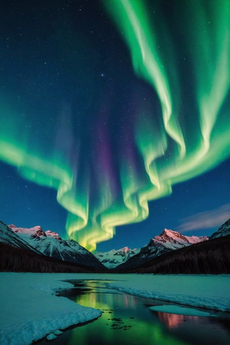 Lights in the Sky: Chasing the Northern Lights in Alaska Northern Lights Interior Design, Pretty Northern Lights, Northern Lights In Canada, Northern Lights Vacation, Northern Lights In Alaska, Canada Northern Lights, Travel Northern Lights, Northern Lights Aesthetic, Pretty Locations