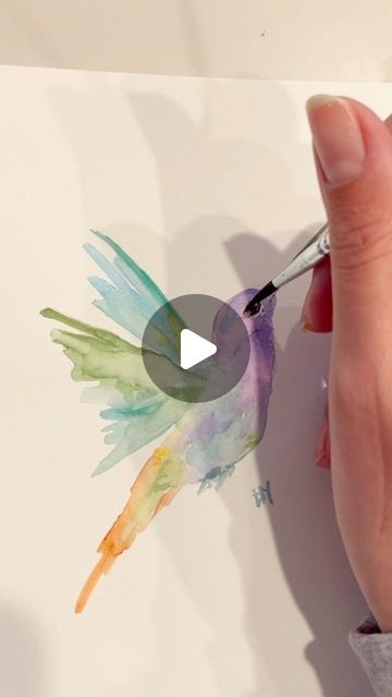 Dana Marx on Instagram: "New hummingbirds!  Watercolor 5x7" How To Paint A Hummingbird, Hummingbird Art Watercolor, Hummingbird Outline, Hummingbird Watercolor Painting, Watercolor Birds Tutorial, Hummingbird Drawing, Hummingbird Watercolor, Watercolor Hummingbird, Learn Watercolor Painting