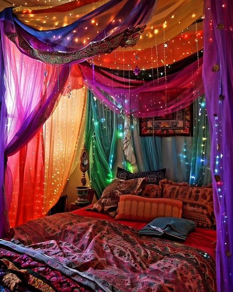 Facebook Canopy Bed Ideas For Adults, Canopy Bed Ideas, Dream Bedroom Inspiration, Future Apartment Decor, Up House, Dream House Rooms, Canopy Bed, My Bedroom, Dream Room Inspiration