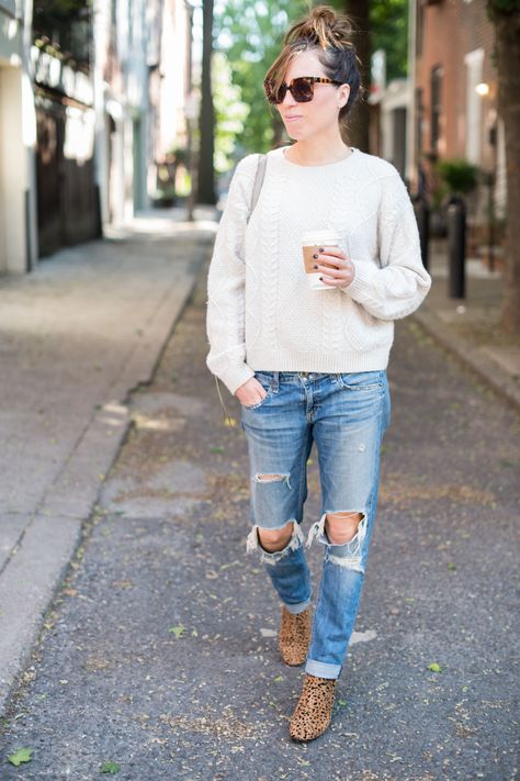 The Best Leopard Print Boots for Everyday (and Three Ways to Wear Them) | Now that we're all in agreement that leopard print is a classic, not a trend, Shana's showing us how to wear walkable leopard print boots three ways. #TheMomEditStyle #LeopardPrintBoots #FallFashion #WomensWinterFashion #rag&bone Leopard Print Boots Outfit, Leopard Boots Outfit, Print Boots Outfit, Converse Sandals, Leopard Print Ankle Boots, Leopard Ankle Boots, Animal Print Boots, Mom Edit, Leopard Print Headband