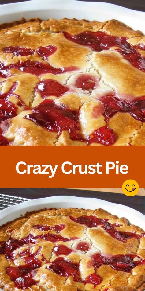 Looking for a quick and easy dessert recipe that's sure to impress? Try our Crazy Crust Pie recipe! With a unique crust that's both flaky and tender, and a delicious fruit filling, this pie is perfect for any occasion. Whether you're hosting a dinner party or simply craving something sweet, this recipe is sure to hit the spot. Plus, it's made with simple ingredients you probably already have on hand. Give it a try and wow your friends and family with this irresistible dessert! Berry Pie Recipe, Cherry Pie Filling Recipes, Apple Pie Filling Recipes, Pie Crust Recipe Easy, Fruit Pie Filling, Unique Pies, Pie Filling Recipes, Peach Blueberry, Easy Apple Pie