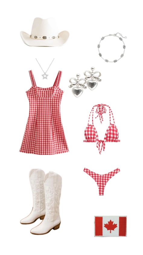 Canada Day, outfit inspiration, coastal cowgirl, fireworks, beach day, coastal granddaughter, Canadian, Women’s outfit, Fashion, Summer Aesthetic Canada Day Outfit, Country Inspired Outfits, Outfits Women Aesthetic, Canadian Women, Day Aesthetic, Coastal Granddaughter, Women Aesthetic, Canada Day, Coastal Cowgirl