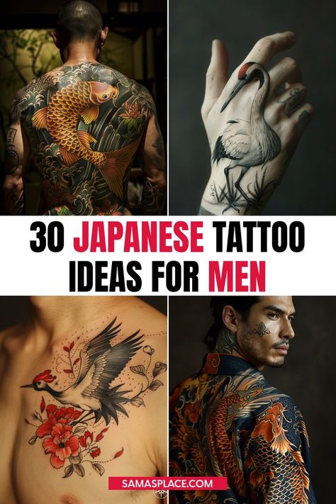 Japanese tattoo ideas for men, featuring koi fish, dragons, and other traditional symbols with bold colors Traditional Tattoo Art Japanese, Japanese Tattoo Designs Men, Japanese Arm Sleeve Tattoo For Men, Japanese Tattoo Ideas For Men, Japanese Dragon Tattoos For Men, Japanese Tattoo Art Sleeve, Traditional Japanese Koi Fish Tattoo, Dragon Tattoo Men, Cherry Blossom Tattoo Men