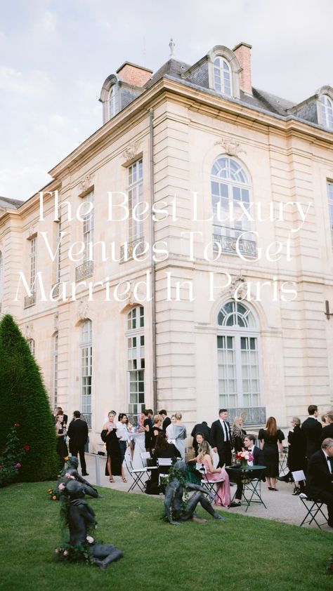 #weddinginspo #weddingvenue #weddinginspiration #wedding #luxuxrywedding #weddingphotographer #rodinlmuseum #luxuryweddingphotographer #venueinparis Weddings In Paris, Paris Wedding Venues, Wedding In Paris, Wedding Paris, French Wedding Aesthetic, Small Wedding Locations, Paris Mood Board, Paris Wedding Venue, Marriage Venues