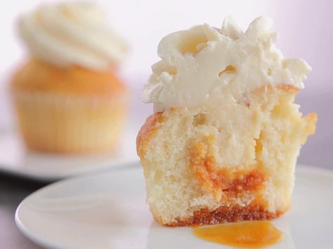 Flan Cupcakes from FoodNetwork.com. Flan Cupcakes, Tres Leches Cupcakes, Sunny Anderson, Flan Cake, Video Food, French Macaroons, Flan Recipe, Cupcakes Recipe, Tres Leches