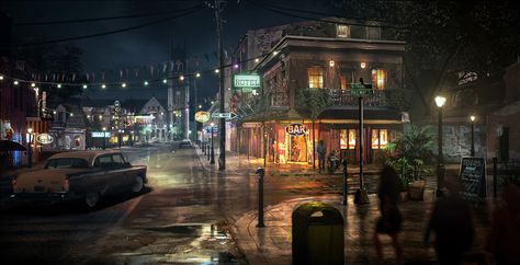 3840x1964 mafia 3 4k ultra hd desktop wallpaper Mafia 3 Game, Mafia Wallpaper, Grand Theft Auto Games, Night Architecture, Mafia 3, Mafia 2, Mafia Game, Desktop Wallpapers Backgrounds, Hd Desktop