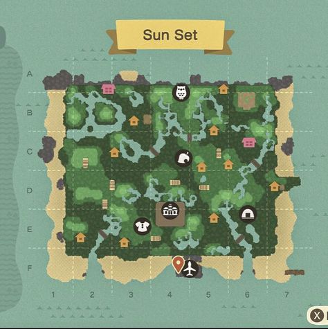 Forest Map, Map Layout, So Far So Good, Forest Core, Island Map, Animal Crossing Game, Animal Games, In The Forest, The Forest