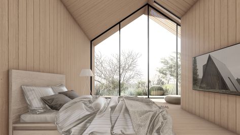 Gable Ceiling, Gable House, Primary Suite, Modern Barn House, Common Room, Gable Roof, Primary Bedroom, Floor To Ceiling, Modern Barn