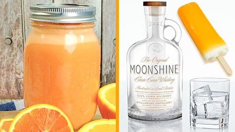 You'll Be Sippin' This DIY Dreamsicle Moonshine All Summer Long - DIY Ways Dreamsicle Moonshine, Orange Creamsicle Moonshine, Creamsicle Moonshine, Vanilla Coffee Creamer, French Vanilla Coffee, Vanilla Vodka, Orange Creamsicle, Frozen Treat, Ice Cream Truck