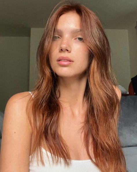 Brass Hair Color, Auburn Toned Hair, Autumn Copper Hair Color, Bleach London Proper Copper, Copper Hair Without Bleach, Autumn 2024 Hair, Dark Blonde Copper Hair, Subtle Copper Hair, Medium Golden Copper Hair