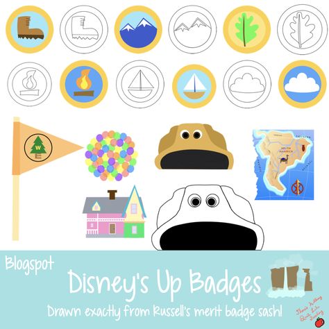 Up Theme Classroom, Disney Up Classroom Theme, Up Classroom Theme Pixar, Disney Camping, Film Up, Disney Themed Classroom, Wilderness Explorer, Disney Clipart, Camping Theme Classroom