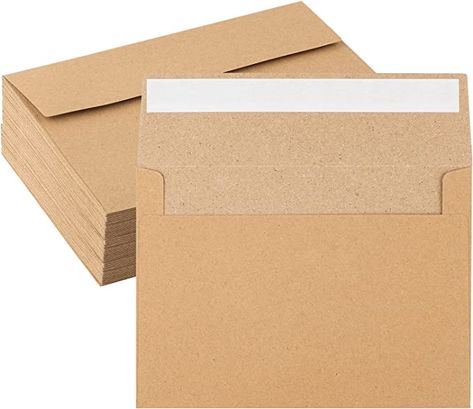 Amazon.com : 50 Pack Kraft Envelopes 4 x 6 Inch Brown Envelopes,A4 Envelopes, Card Envelopes, Kraft Paper Envelopes, Invitation Envelopes, Postcard Envelopes : Office Products Kraft Paper Invitations, Brown Invitation, A4 Envelope, Photo Envelope, Orange Birthday, Brown Kraft Paper, Invitation Envelopes, Brown Envelopes, Brown Kraft