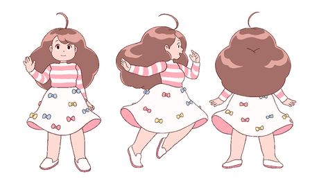 To mark the last few days of summer, Bee’s sporting this bows & stripes… - Frederator Studios Character Model Sheet, Bee And Puppycat, Bee Design, Character Modeling, Cartoon Shows, Pics Art, Drawing Poses, Character Design Inspiration, Drawing Reference