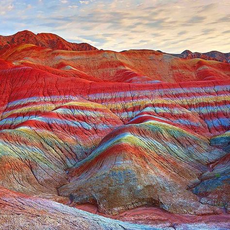 s it like a rainbow?that` a real gifted which color do u like standing on it?  #Aladaghlar mountains#mountains#Zanjan#Iran#tourist attraction#tourism#fantastic#colorful#rainbow#great# Gansu China, Zhangye Danxia Landform, Danxia Landform, Zhangye Danxia, Rainbow Mountains, Tectonic Plates, Rainbow Mountain, Magical Rainbow, Rock Formations