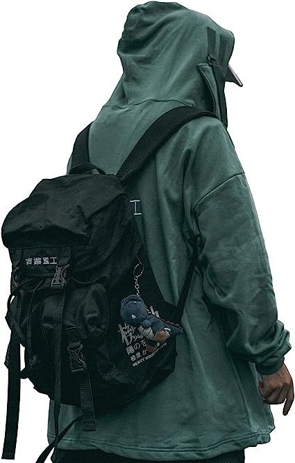 Men's Japanese techwear backpacks are the perfect bag for urban explorers. These backpacks are made from durable materials that can withstand the elements, and they feature a variety of pockets and compartments to keep your gear organized. Techwear Backpack, Japanese Techwear, Mens Techwear, Backpack Japanese, Japanese Backpack, Japanese School Bag, Asian Streetwear, Japanese Bag, Zachary Quinto