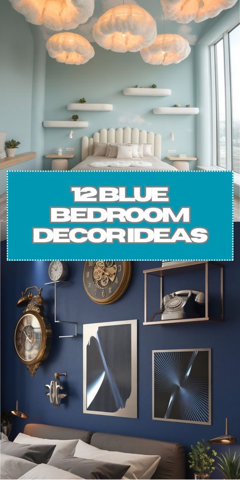 Transform your bedroom into a calming oasis with these 12 blue decor ideas! From serene navy walls to light blue accents, each tip brings a refreshing vibe to your space. Dive into ideas like blue bedding, wall art, and stylish furniture that capture the essence of relaxation. Perfect for coastal themes or a modern look. #BlueBedroom #BedroomDecor #HomeDecorIdeas Light Blue Accent Wall Bedroom, Light Blue Accent Wall, Blue Walls Bedroom, Blue Accent Wall Bedroom, Blue Bedroom Decor Ideas, The Ocean At Night, Blue Decor Ideas, Blue Accent Wall, Blue Accent Walls