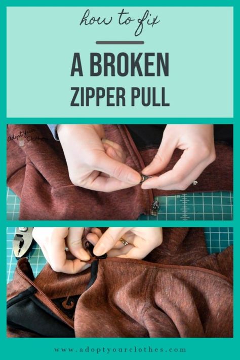 How To Attach A Zipper Pull, Fixing Zippers Jacket, How To Put A Zipper Pull Back On, Repair Zipper Pull, How To Replace A Zipper Pull, How To Repair A Zipper On A Jacket, How To Reattach A Zipper, How To Fix A Zipper That Came Off, How To Fix A Broken Zipper