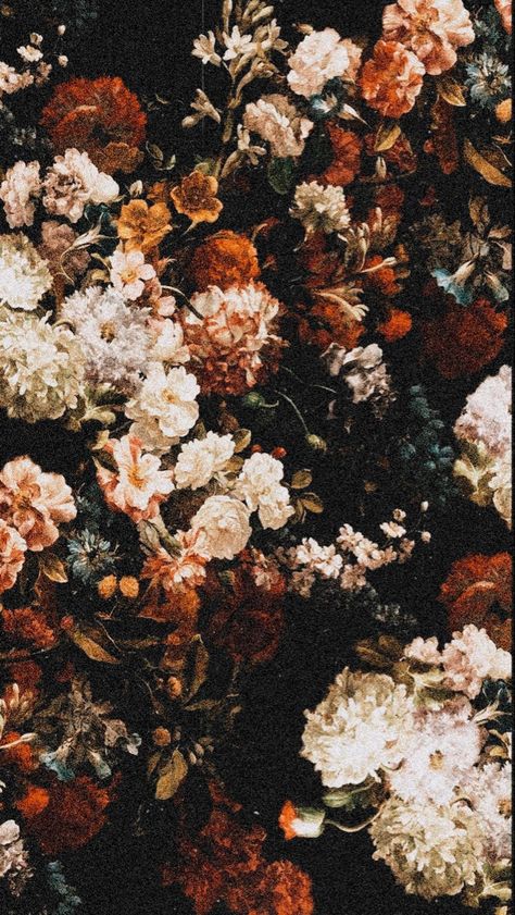 Floral Grunge Aesthetic, Dark Floral Wallpaper Iphone, Wet Flowers Wallpaper, Fall Floral Aesthetic, $ui̇ci̇deboy$ Wallpaper, Dark Vintage Wallpaper, Fall Flowers Aesthetic, Fall Floral Wallpaper, Dark Flower Aesthetic