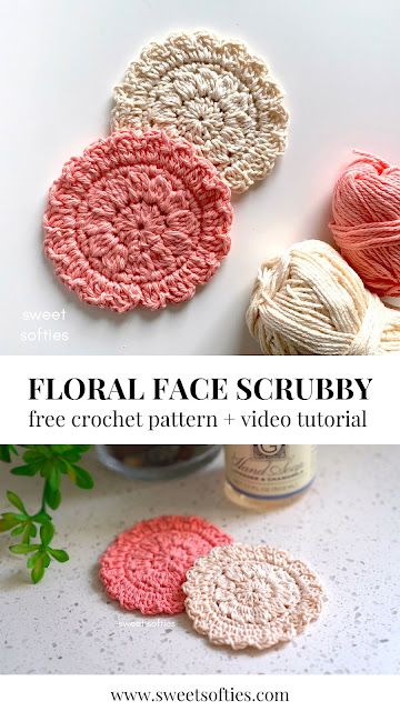 Cotton Scrubbies Pattern, Crochet Face Scrubbies Pattern Free Cotton, Face Scrubby Crochet Pattern Free, Crochet Face Scrubbies Pattern Free, Crochet Functional, Scrubby Crochet Pattern, Scrubby Yarn Crochet, Crochet Face Scrubbies, Scrubbies Crochet