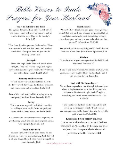 Bible Verses to Guide Prayers for Your Husband.pdf - Google Drive Verses For Boyfriend, Bible Verses For Husband, Verses For Him, Verses For Husband, Bible Verses For Boyfriend, Bible Verse For Husband, Prayers For Your Husband, Boyfriend Relationships, John 6 35