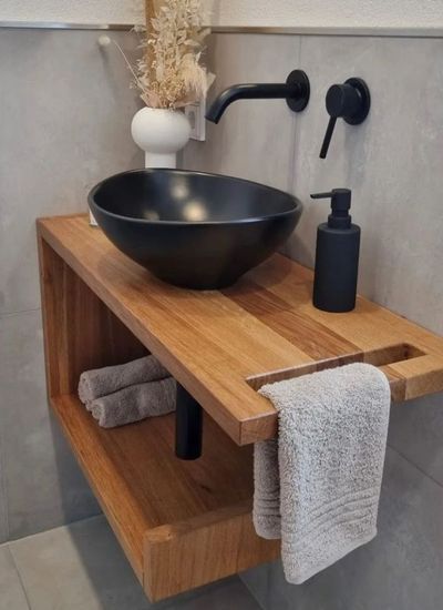 Unique Bathroom Vanity, Small Toilet Room, Small Bathroom Sinks, Guest Toilet, Small Bathroom Vanities, Toilet Room, Small Toilet, Downstairs Bathroom, Sink Design