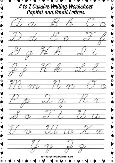 cursive writing worksheet, cursive practice sheet, a to z cursive writing, cursive writing capital and small pdf Practice Cursive, Capital And Small Letters, Letter Practice Sheets, Cursive Worksheets, Cursive Practice, Cursive Writing Worksheets, Small Letter, Letter Worksheets, Cursive Writing